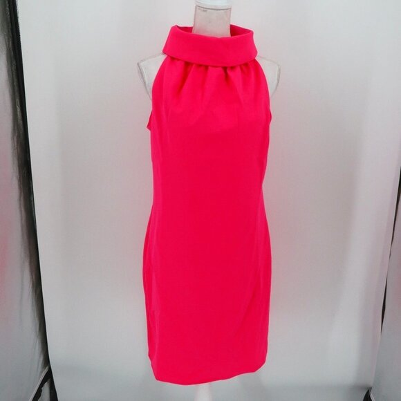 NWT $228 Sail To Sable Hydra Dress Hot Pink Cowl Sleeveless Size MED TXSP2024 - Picture 2 of 10